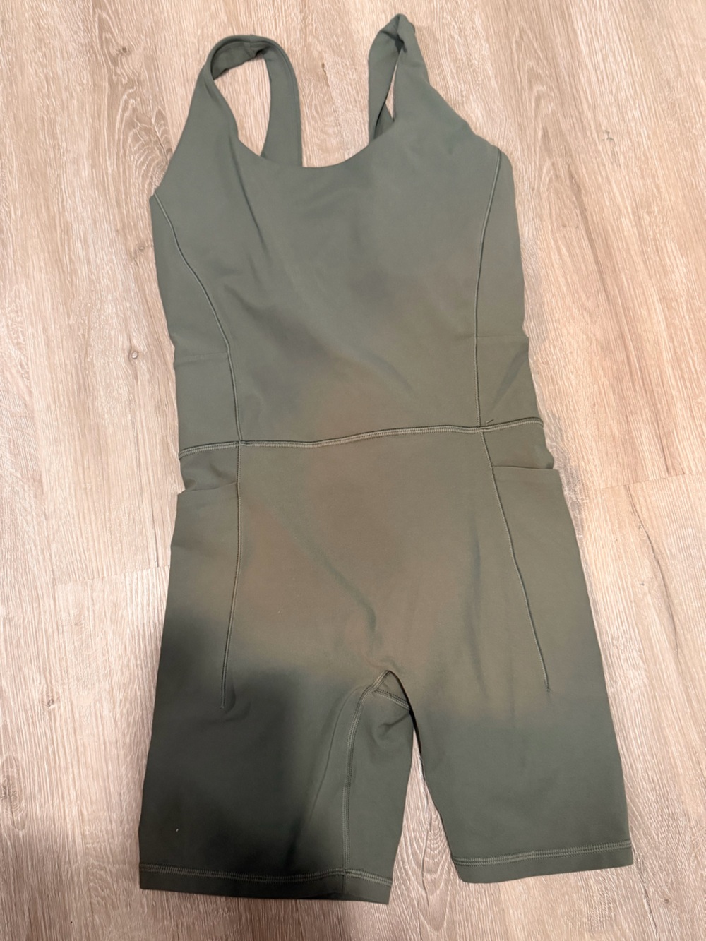 Athleta Olive Green Activewear Jumpsuit Medium